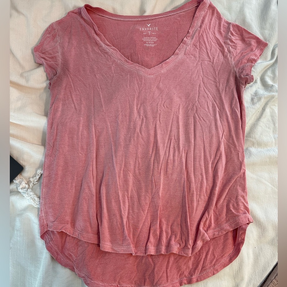 American Eagle Pink T